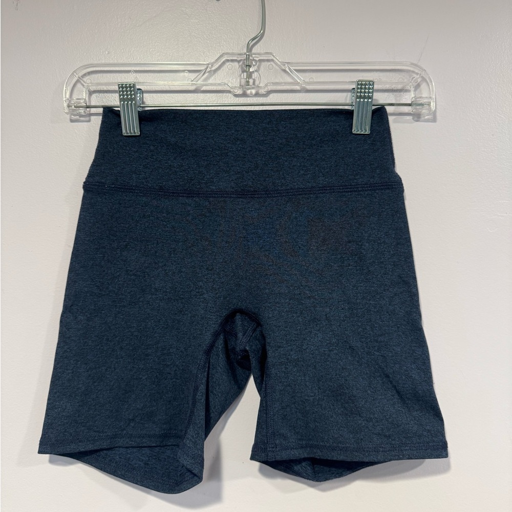 Blue Isla Movement no front seam soft‎ biker shorts